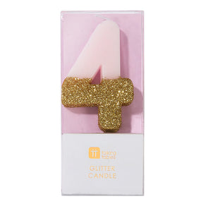 We Heart Birthdays Glitter Candle - 4