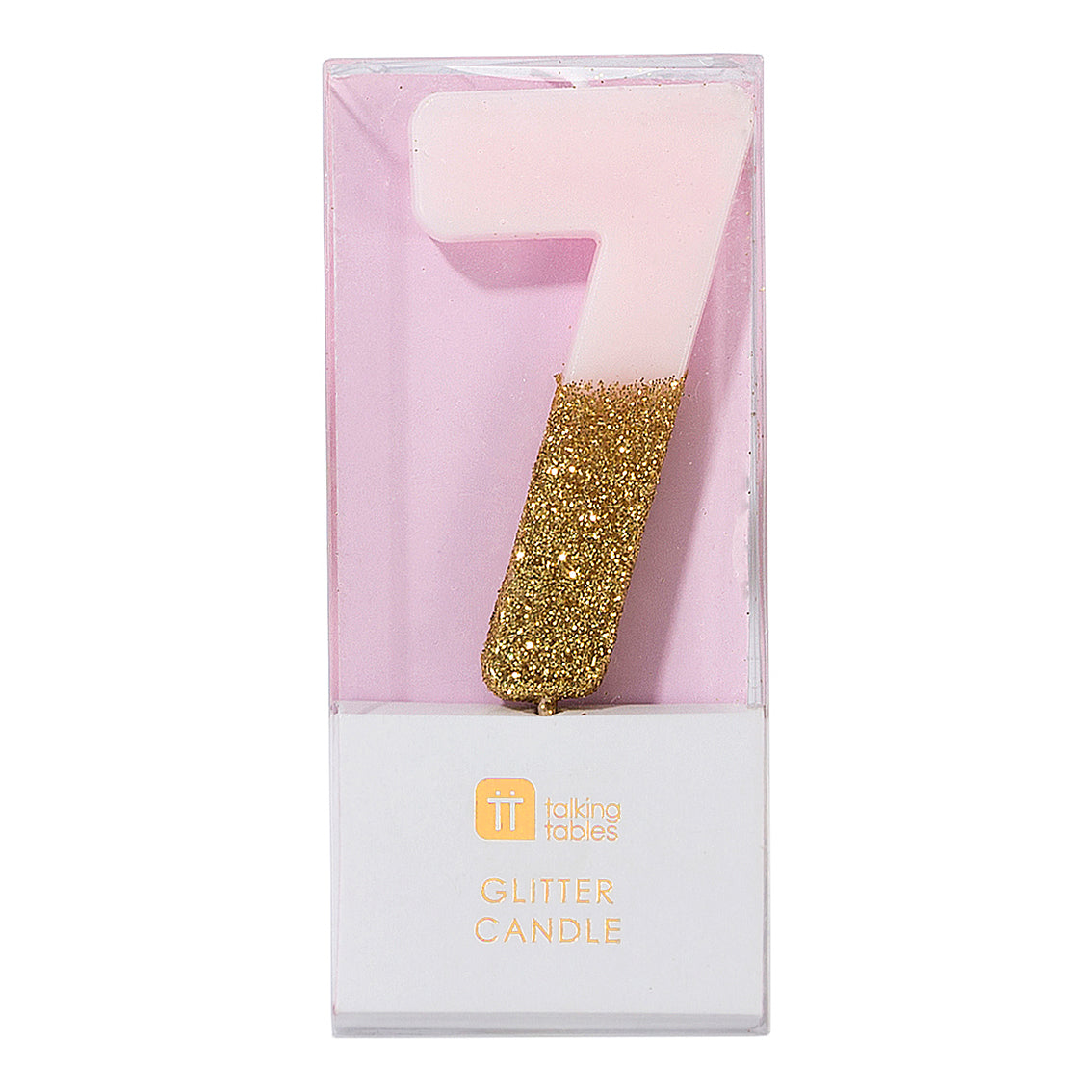 We Heart Birthdays Glitter Candle - 7