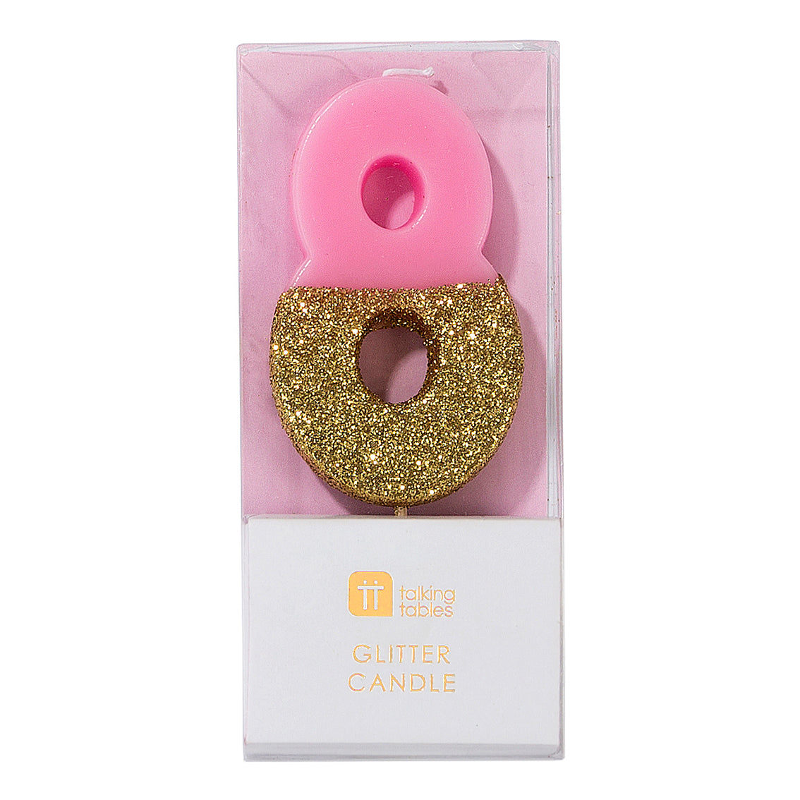 We Heart Birthdays Glitter Candle - 8