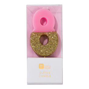 We Heart Birthdays Glitter Candle - 8