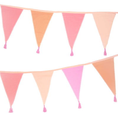 Image - We Heart Birthdays Pink Fabric Bunting, 10ft