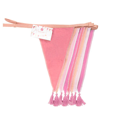 Image - We Heart Birthdays Pink Fabric Bunting, 10ft