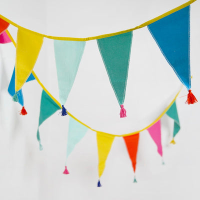 Image - We Heart Birthdays Rainbow Fabric Bunting, 10ft