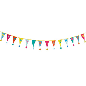 We Heart Birthdays Rainbow 'Happy Birthday' Fabric Bunting - 10ft