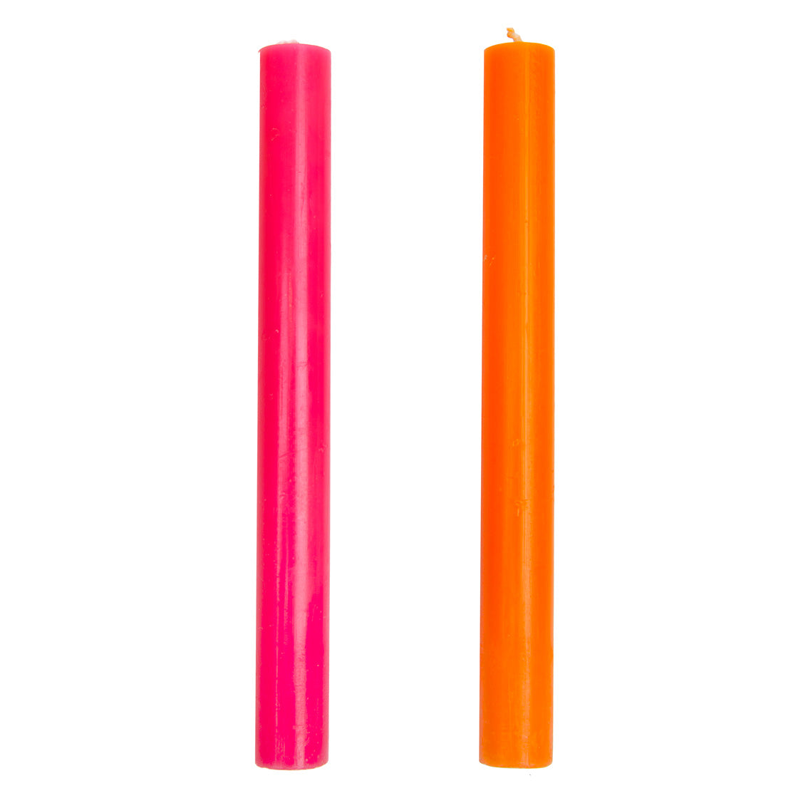 Orange and Pink Tall Wax Candles - POS Unit