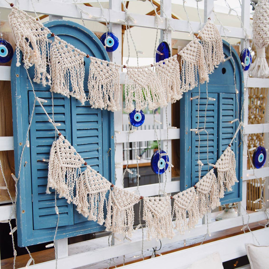 Cream Macrame Garland, 1.3m