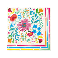 Boho Floral Paper Napkins - 20 Pack