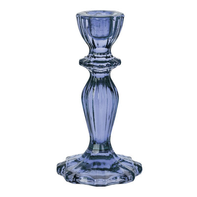 Image - Boho Navy Glass Candle Holder