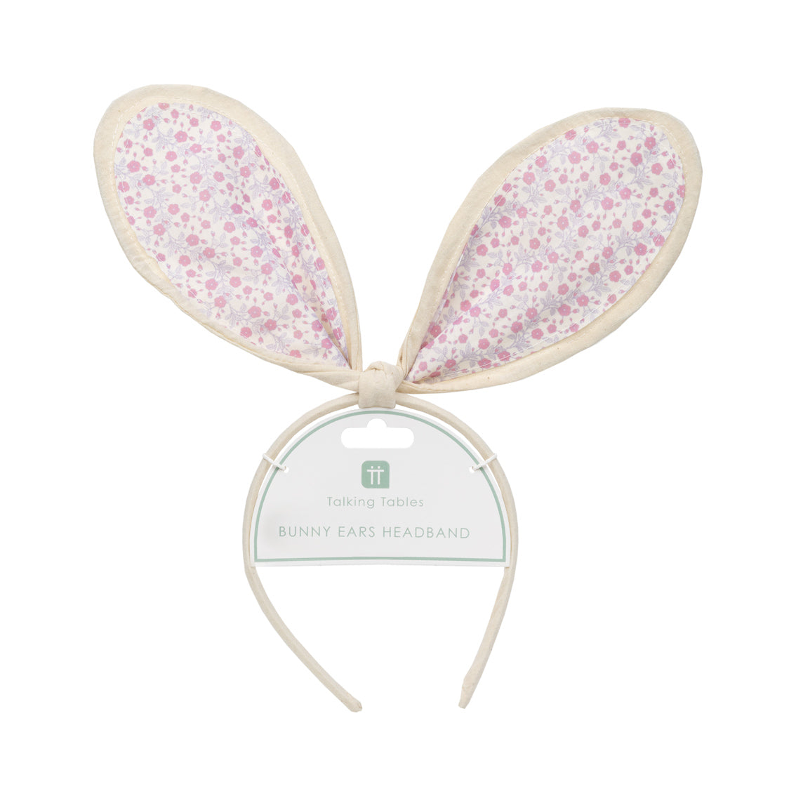 Spring Bunny Floral Bunny Ears Headband