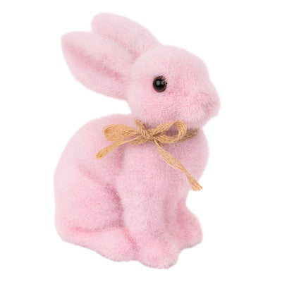 Spring Bunny Small Pink Grass Bunny Table Decoration - 6&#34;