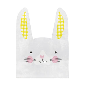 Spring Bunny Shaped Paper Napkins - 20 Pack