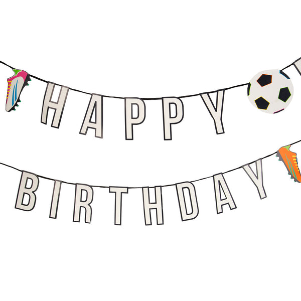Recyclable Soccer Birthday Decoration - 10ft