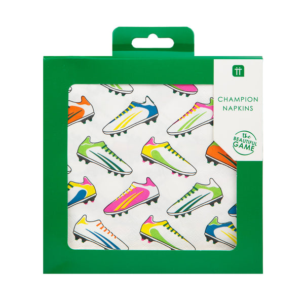 Party Champions Recyclable Soccer Napkins - 20 Pack