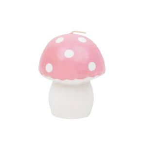 Large Pink Mushroom Candle