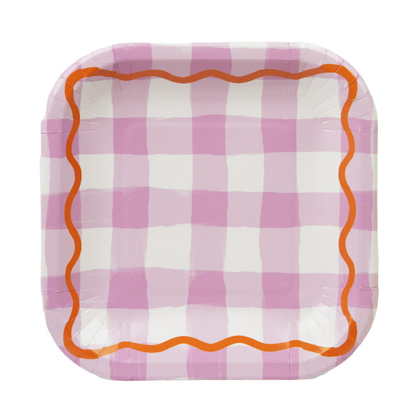 Everyone's Welcome Square Paper Plates - 12 Pack