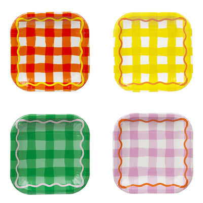Everyone's Welcome Square Paper Plates - 12 Pack