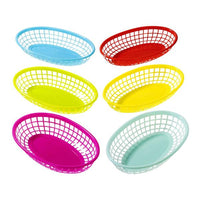 Multicolored Food Baskets, 6 Pack