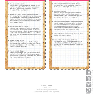 Talking Tables Printable - Host Your Own Quirk Pub Quiz In other News HOST-QUIRK-QUIZ