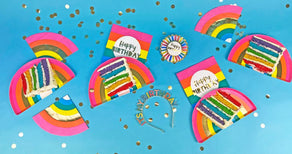 Birthday Brights Rainbow Shaped Napkins