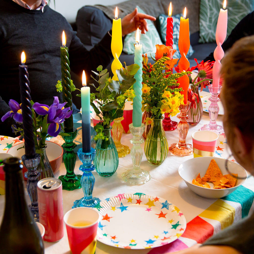 Birthday Brights Rainbow Star Plates
