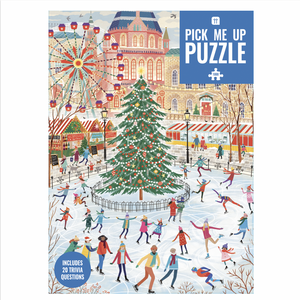 Pick Me Up Ice Skating Christmas Jigsaw Puzzle - 1000 Pieces