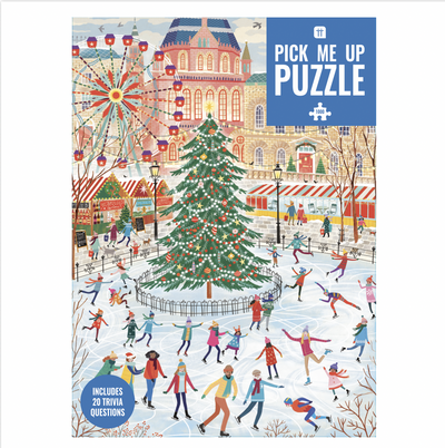 Pick Me Up Ice Skating Christmas Jigsaw Puzzle - 1000 Pieces