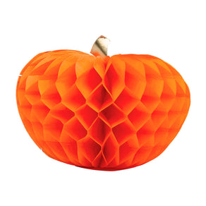 Halloween Pumpkin Paper Honeycomb Decorations - 3 Pack