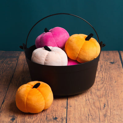 Image - Velvet Pumpkin Table Decoration - 6 Pack