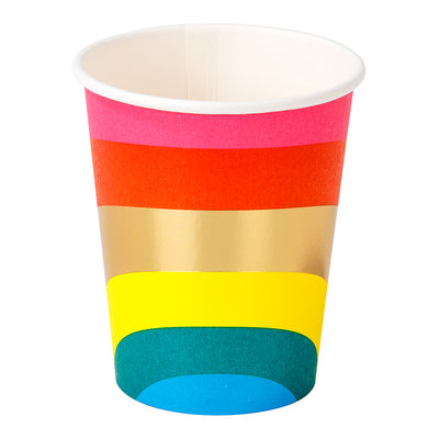 Image - Birthday Brights Rainbow Paper Cups