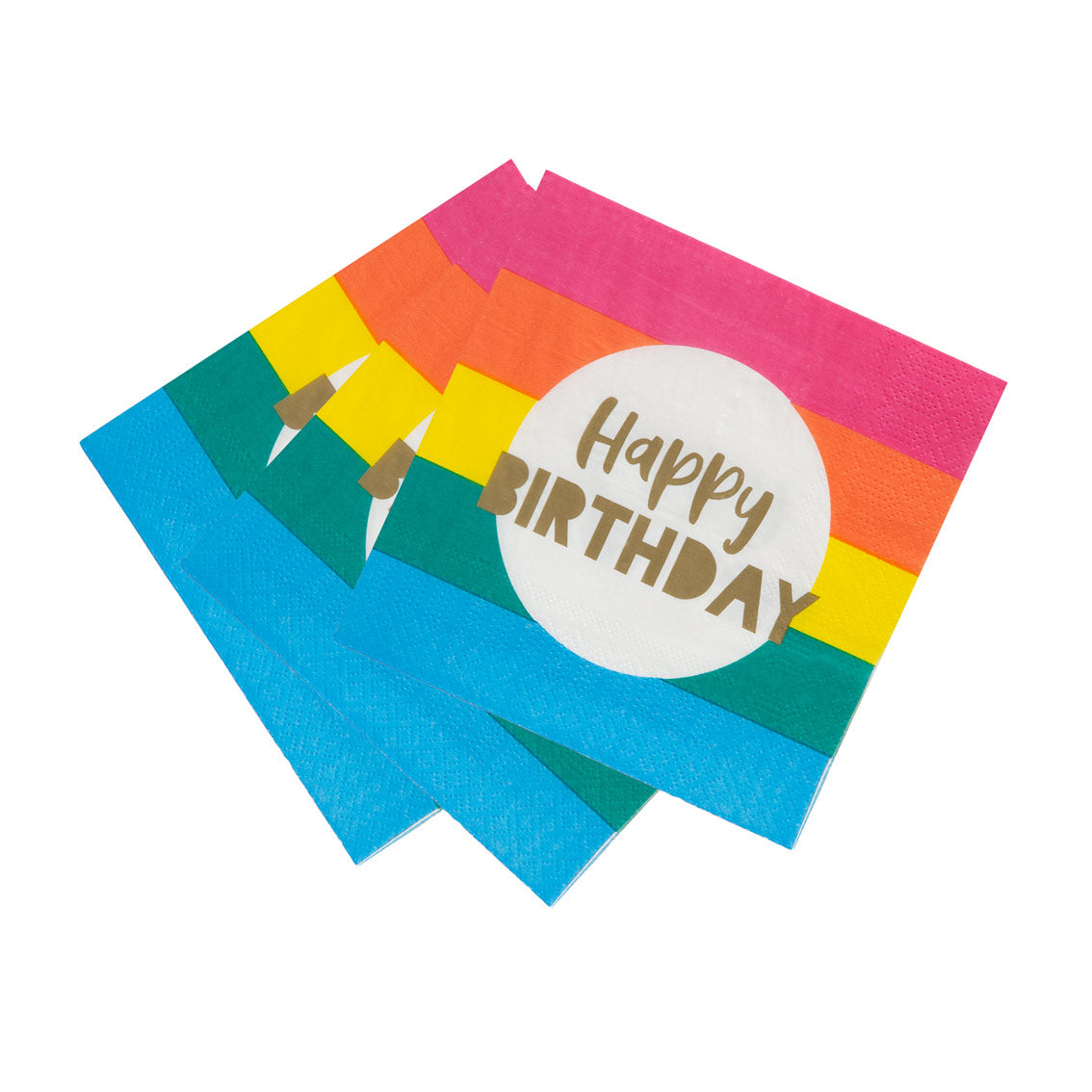 Birthday Brights Rainbow Happy Birthday Napkins