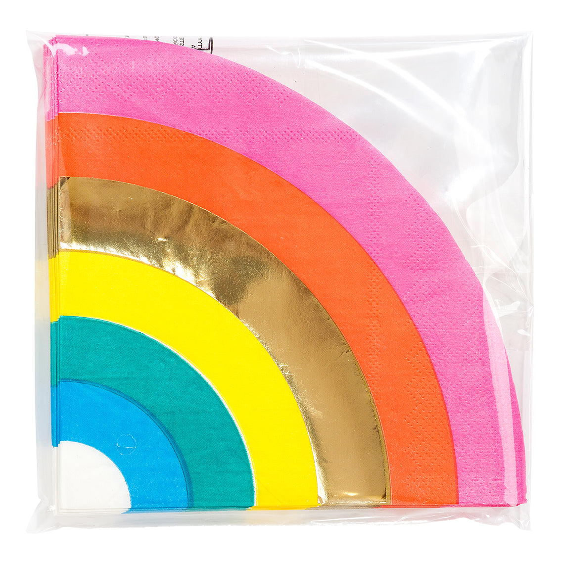 Birthday Brights Rainbow Shaped Napkins