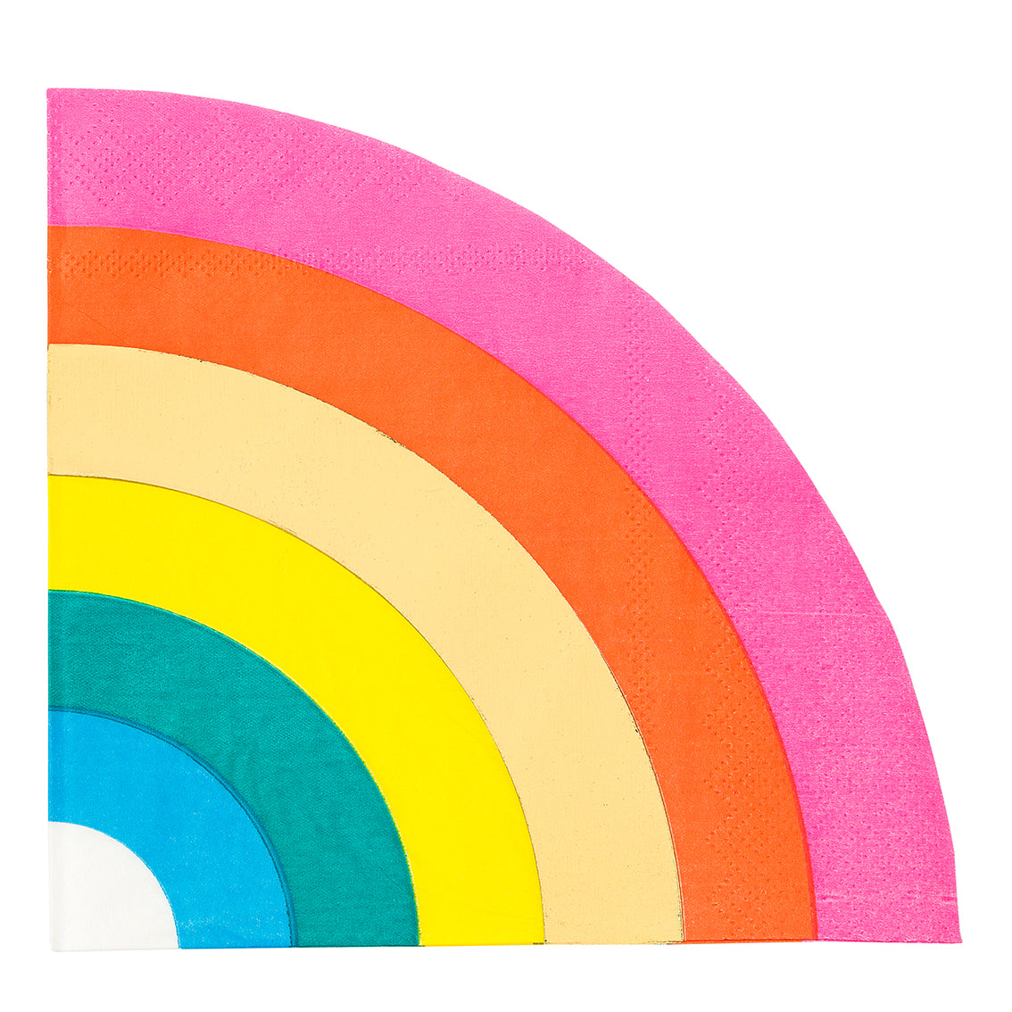 Birthday Brights Rainbow Shaped Napkins