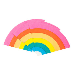 Birthday Brights Rainbow Shaped Napkins