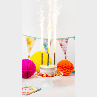 Image - Birthday Brights Rainbow Colour Changing Cake Fountain