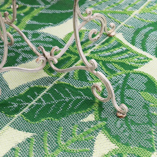 Green Tropical Outdoor Rug