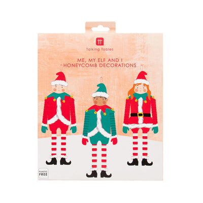 Craft with Santa Santa's Elves Hanging Decorations - 3 Pack