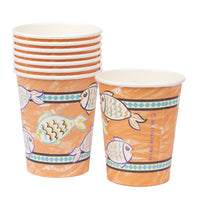 Souk Orange Fish Paper Cups - 8 Pack