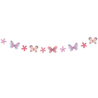 Image - Tilly & Tigg Butterfly Paper Garland, 16ft