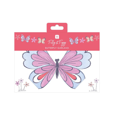Image - Tilly & Tigg Butterfly Paper Garland, 16ft