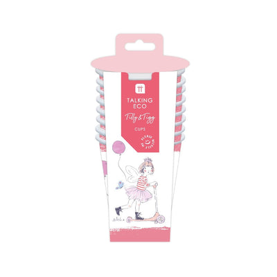 Image - Tilly & Tigg Pink Recyclable Cups - 8 Pack