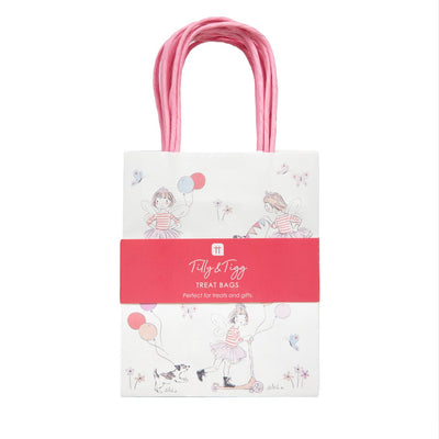 Image - Tilly & Tigg Pink Paper Goodie Bags - 8 Pack