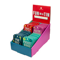Fun in a Tin Mixed POS Unit - 20 Pack