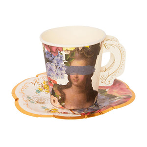 Truly Scrumptious Cup With Handles And Saucer Set, 12Pk