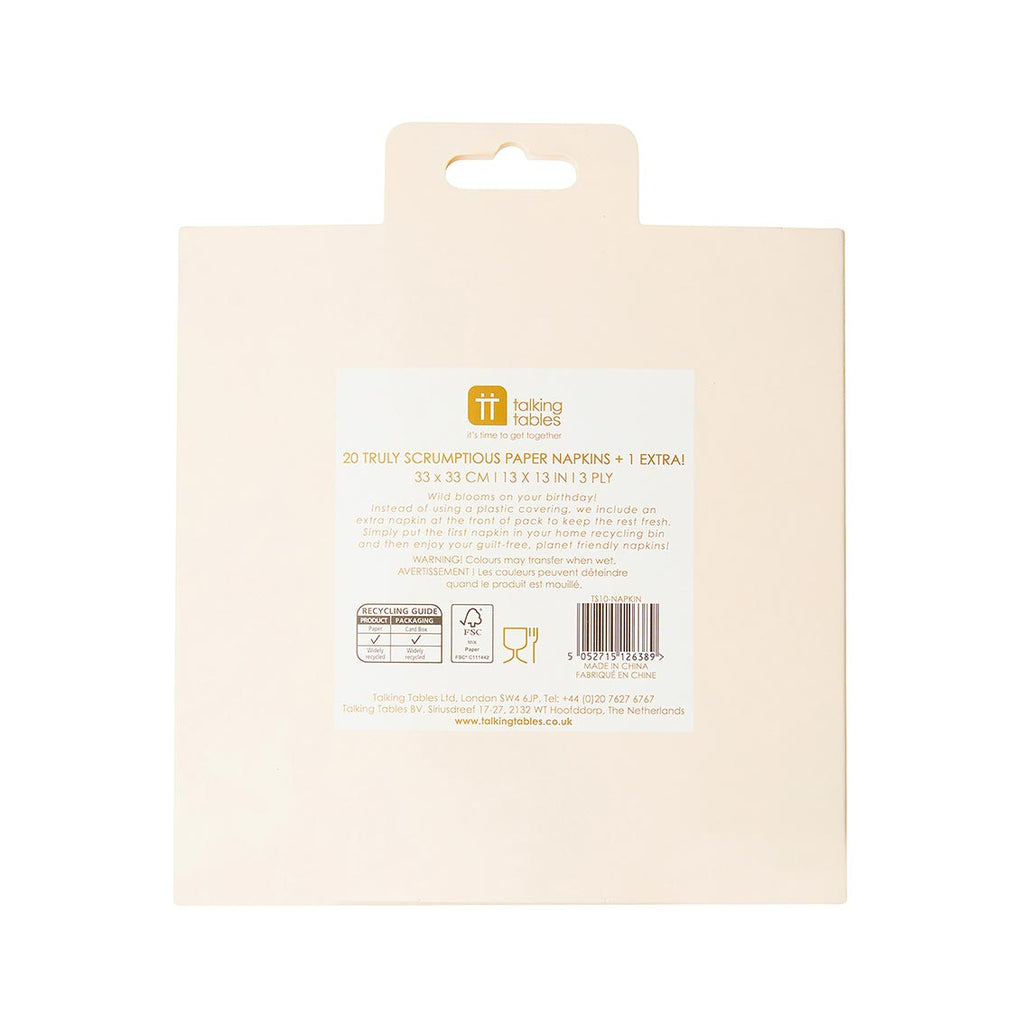 Truly Scrumptious Happy Birthday Napkins, 21Pk