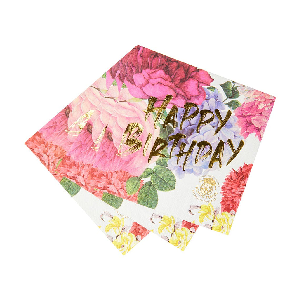 Truly Scrumptious Happy Birthday Napkins, 21Pk