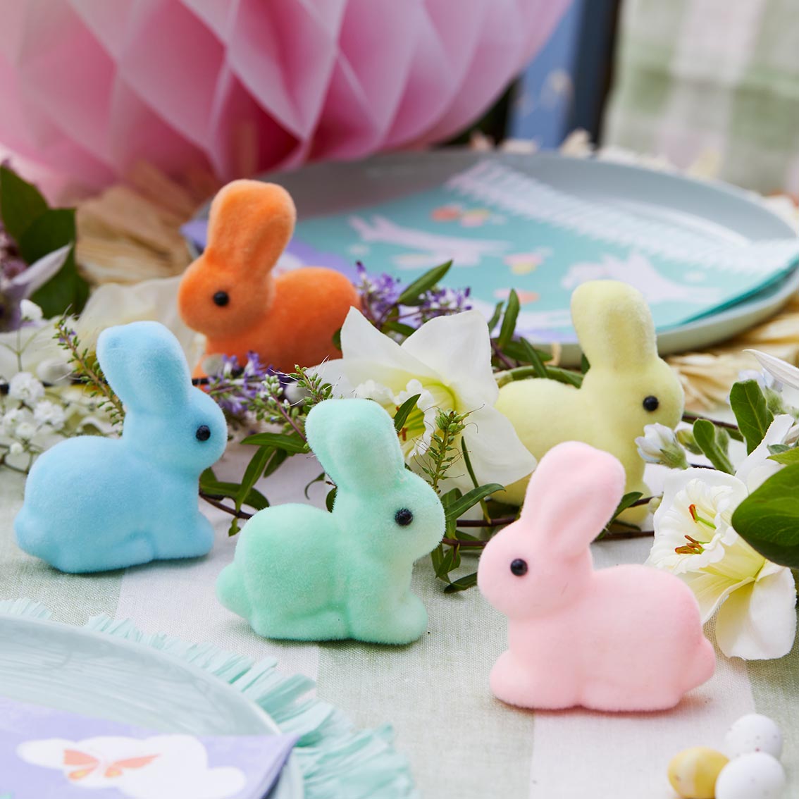 Truly Bunny Pastel Table Decorations - 5 Pack