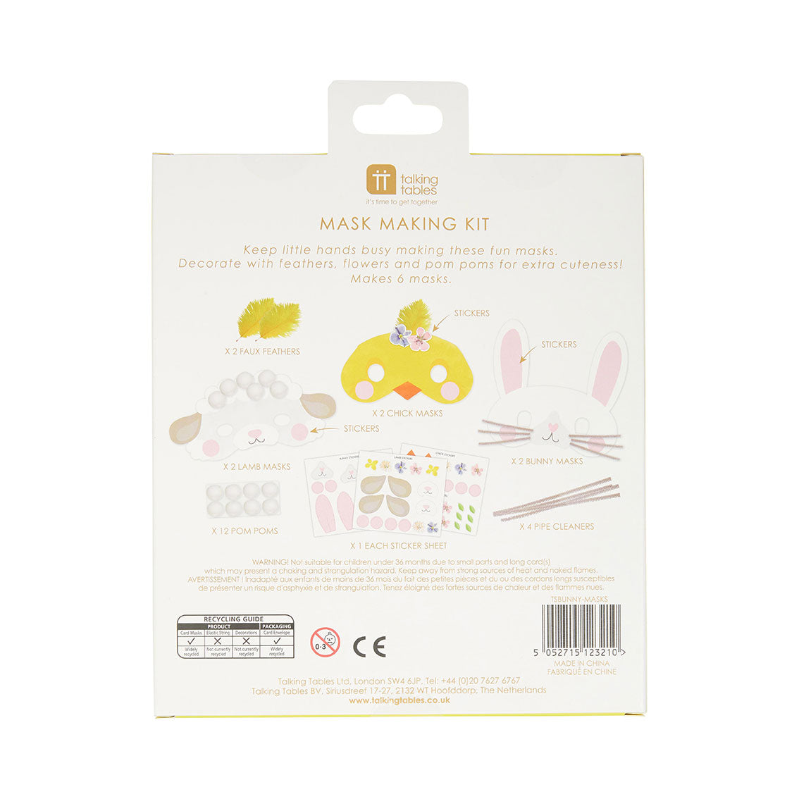 Truly Bunny Easter Mask Making Kit