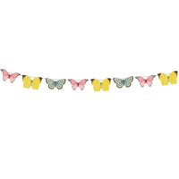 5m Pastel Butterfly Garland Decoration (Pack of 1) - Talking Tables