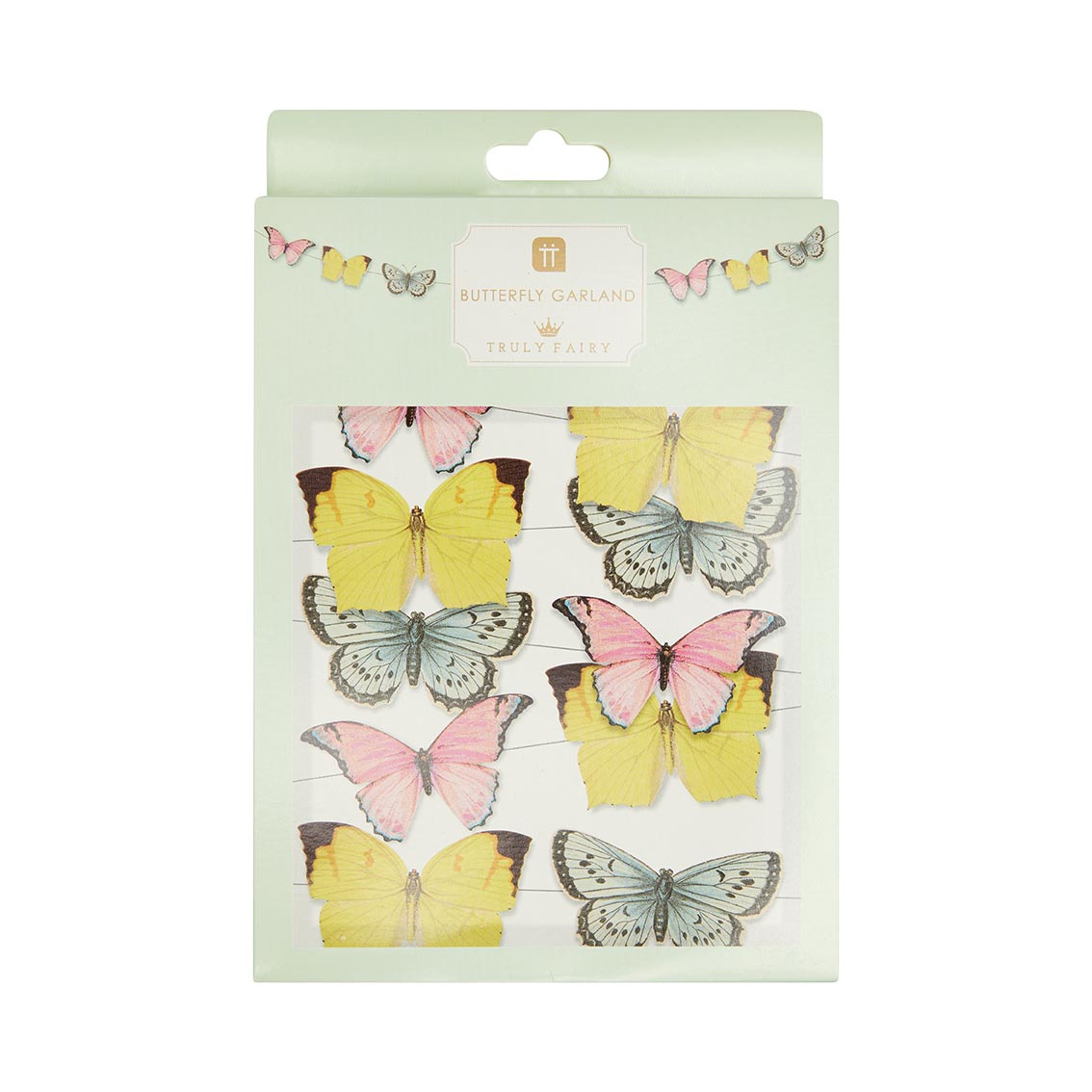 5m Pastel Butterfly Garland Decoration (Pack of 1) - Talking Tables