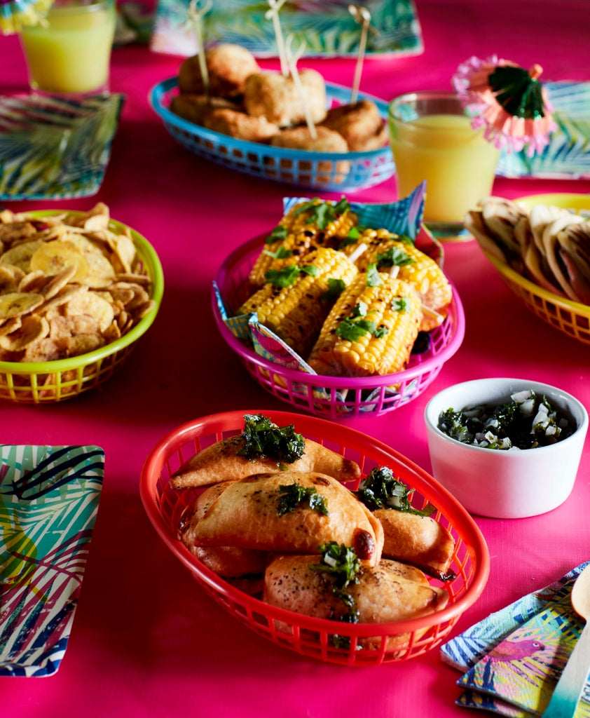Multicolored Food Baskets, 6 Pack